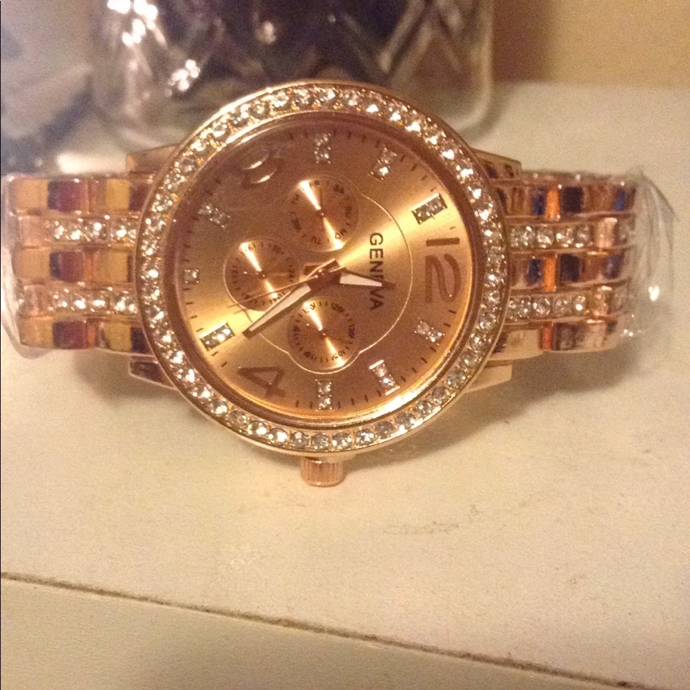 Stainless Steel Quartz  Crystal watch